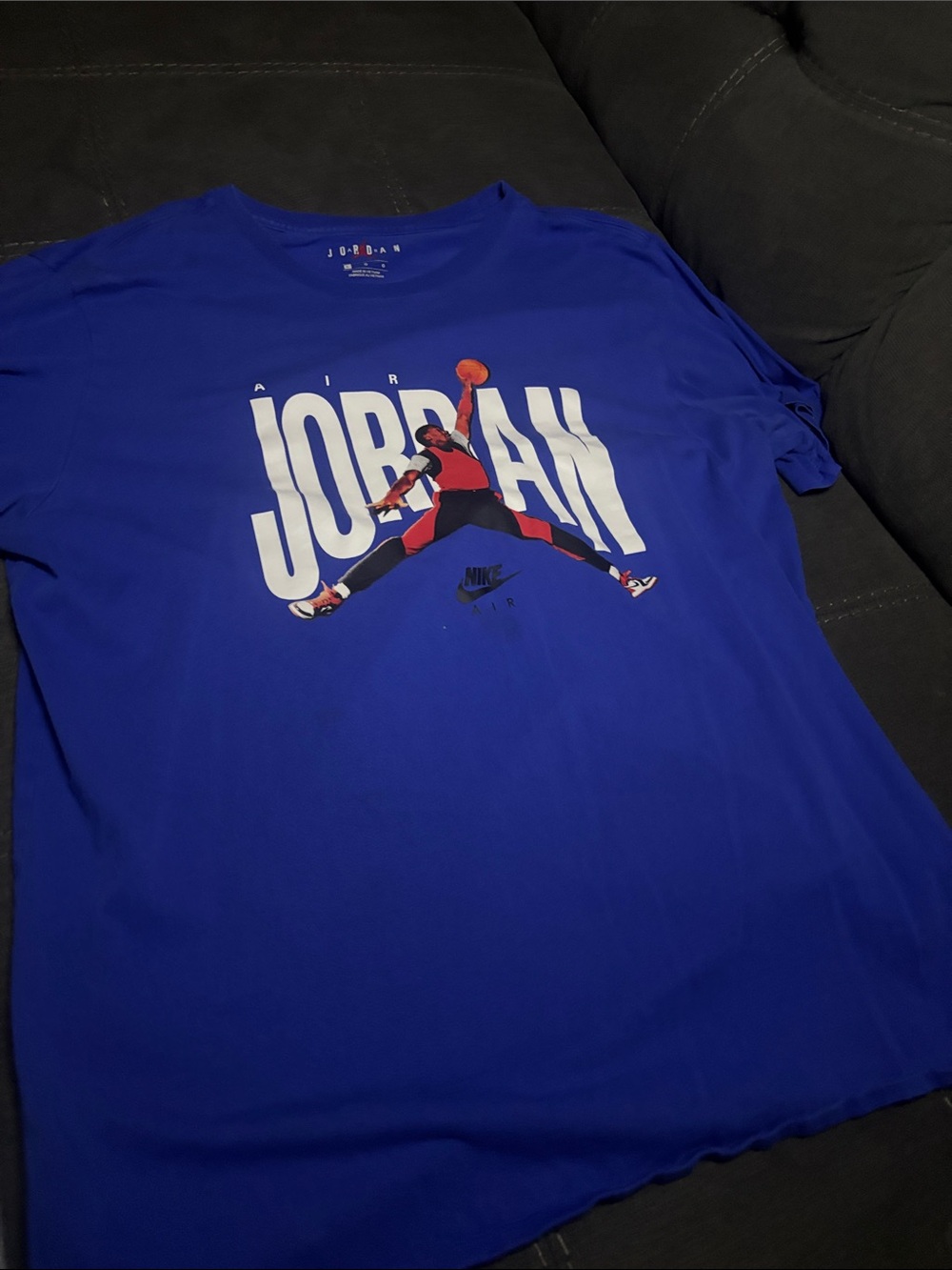 Nike Jordan Blue Short Sleeve Graphic Tee